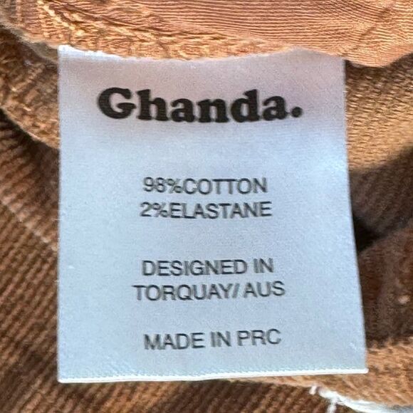 Ghana Australia RustyTan High Rise Corduroy Flare Pants Sz 8/US 4 - Picture 10 of 12